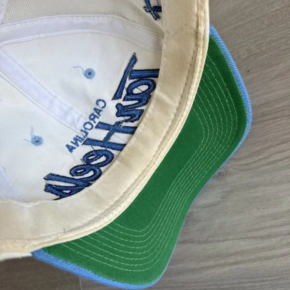 Vintage UNC Tar Heels Script Hat Sports Specialties Snapback Cap Wool 2 Tone‎